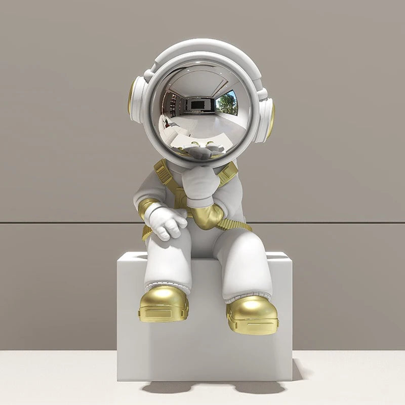 Miniature Astronaut Ornaments Living Room Aesthetic Figurines Creative Interior Art Sculptures Desk Home Decorations Gift Ideas